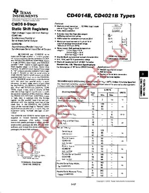 CD4014BM96 datasheet  
